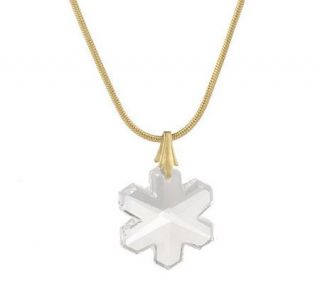 Swarovski Crystal Snowflake Pendant w/18 AdjustableChain —
