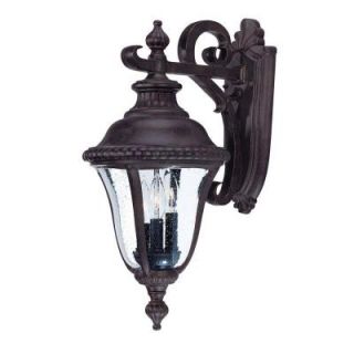 Acclaim Lighting Windsor Collection 3 Light Black Coral Outdoor Wall Mount Light Fixture 7262BC