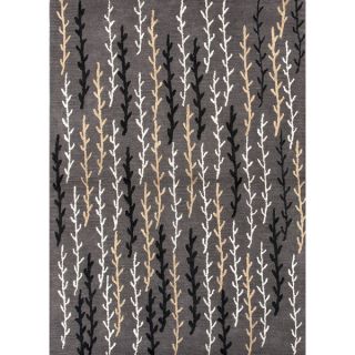 Hand Tufted Geometric Pattern Grey/Black (2x3)  BL88 Area Rug