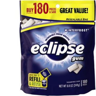 Eclipse Winterfrost Sugarfree Gum, 180 piece bag