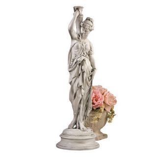 Design Toscano Antique Stone Round Hebe with Urn Sculpture