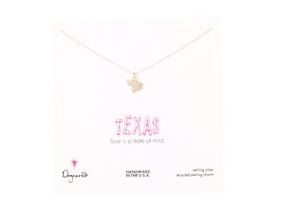 Dogeared State Of Mind Texas Necklace 18 Silver