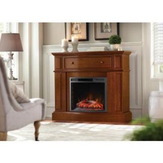 Home Decorators Collection Ludlow 44 in. Media Console Electric Fireplace in Heritage 248 85 65 Y