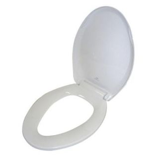 Barclay Products Soft Close Elongated Closed Front Toilet Seat in White SCSEL WH