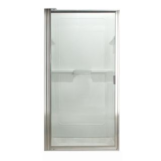 American Standard 33 1/8 in to 34 7/8 in Silver Framed Pivot Shower Door