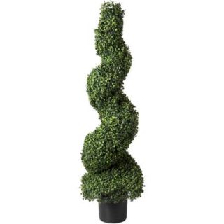 Pure Garden 50" Boxwood Spiral Topiary Tree