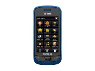 Samsung Eternity II SGH A597 256 MB RAM / 512 MB ROM Blue Unlocked Cell Phone 3.0"