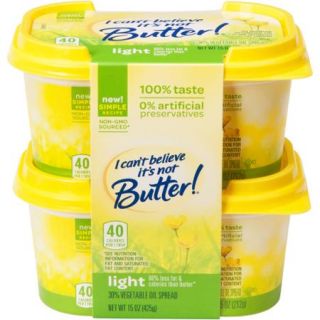 I Can't Believe It's Not Butter! Light Vegetable Oil Spread, 7.5 oz Twin Pack