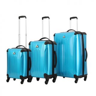 Triforce Luggage Apex #101 Alumylene 3 piece Hardside Spinner Luggage Set   8029217