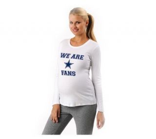 NFL Dallas Cowboys Womens Long Sleeve Maternity T Shirt —