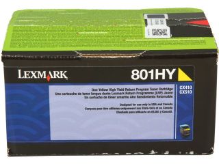 Lexmark 801HM (Model # 80C1HM0) High Yield  Toner Cartridge; Magenta (Return Program)