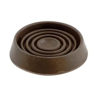 Shepherd 1 3/4 in. Brown Smooth Rubber Furniture Cups (4 per Pack) 89077