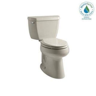 KOHLER Highline 2 piece 1.28 GPF Single Flush Elongated Toilet in Sandbar K 3658 G9