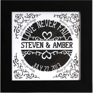 Personalized "Love Never Fails" Scissors Print