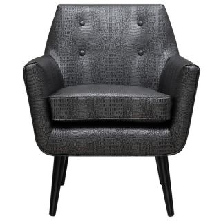Croc Graphite Metallic Leather Chair   17133214  