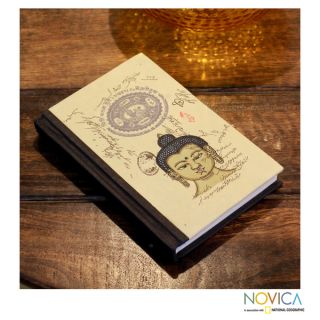 Handcrafted Paper Peaceful Buddha Journal (India)   15913901