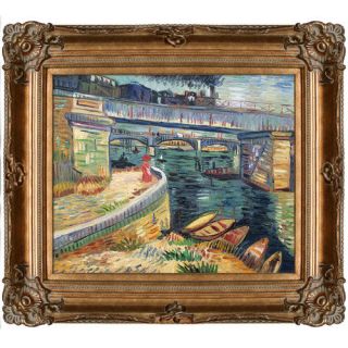 Tori Home Bridge Across the Seine at Asnieres Summer Hand by Van Gogh Painted Oil on Canvas