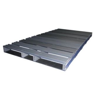 Jifram Extrusions 05000147 96 inch X 48 inch 2 Way Heavy Duty Entry Recycled Plastic Pallet 05000147 with 5000 pound