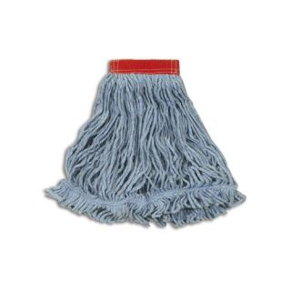 Large Super Stitch Blend Cotton/Synthetic Mop Heads in Blue