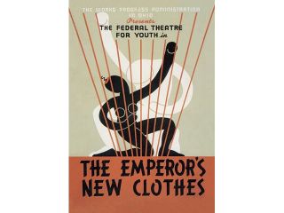 Buy Enlarge 0 587 01075 4C12X18 Emperors New Clothes  Federal Theater for Youth  Canvas Size C12X18