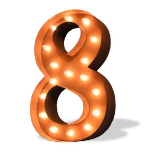 Numeral Eight Iconic Marquee Sign