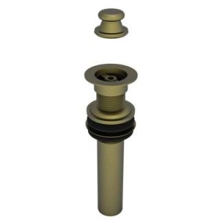 Brasstech 2 1/4 in. Lift and Turn Drain with No Overflow in Antique Brass 3201/06