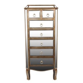 Privilege 7 Drawer Mirrored Chest