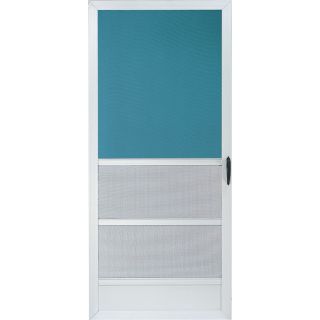 Comfort Bilt Oceanview White Aluminum Hinged Screen Door (Common: 36 in x 80 in; Actual: 35 in x 79.25 in)