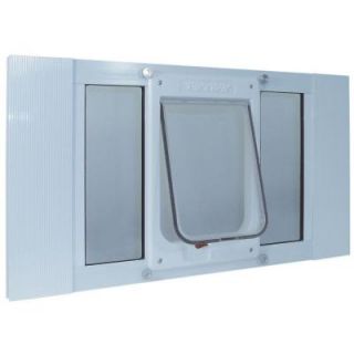 Ideal Pet 7.5 in. x 10.5 in. Large Chubby Cat Frame Door for Installation into 33 in. to 38 in. Wide Sash Window 33SWDCK