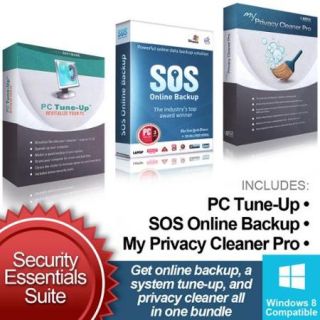 PC Tune Up, Privacy Cleaner with SOS Backup   Security Essentials Suite