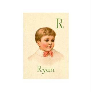 R For Ryan Print (Canvas Giclee 12x18)