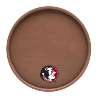 Kraftware Florida State 14 in. Football Texture Deluxe Round Serving Tray 20530F
