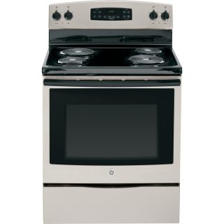 GE Freestanding 5.3 cu ft Self Cleaning Electric Range (Silver) (Common: 30 in; Actual: 29.875 in)