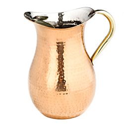 Old Dutch Hammered Copper Water Pitcher   Shopping   Big