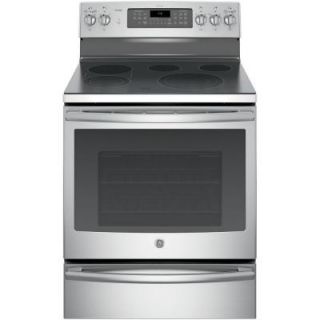GE Profile 30 in. 5.3 cu. ft. Electric Range with Self Cleaning Convection Oven in Stainless Steel PB930SJSS