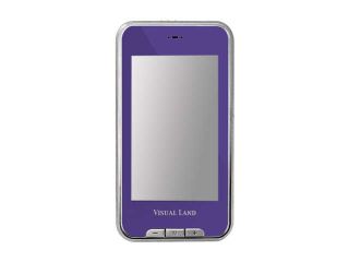 Visual Land V Touch Pro 3" Purple 4GB MP3 / MP4 Player ME 965L