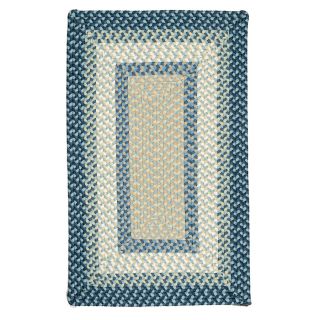 Colonial Mills Montego Blue Burst Rectangular Indoor/Outdoor Braided Area Rug (Common: 7 x 9; Actual: 84 in W x 108 in L)