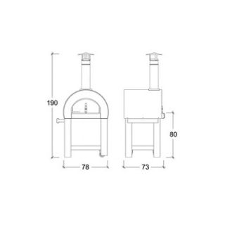 Alfa Pizza Forno 5 Wood Burning Pizza Oven