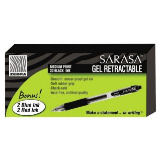 Sarasa Gel Pen, Medium   Black Ink (24 Per set)