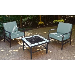 Providence 3 Piece Fire Pit Seating Group with Cushions
