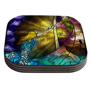 Fairy Tale off to Neverland by Mandie Manzano Coaster by KESS InHouse