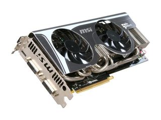 MSI GeForce GTX 480 (Fermi) DirectX 11 N480GTX Twin Frozr II 1536MB 384 Bit GDDR5 PCI Express 2.0 x16 HDCP Ready SLI Support Video Card