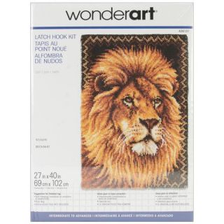 Wonderart Latch Hook Kit 27 X40   Lion