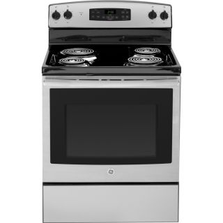 GE Freestanding 5 cu ft Self Cleaning Electric Range (Stainless Steel) (Common: 30 in; Actual: 29.875 in)