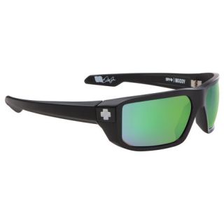 Spy McCoy Sunglasses   Matte Black Frame with Bronze Polar/Green Spectra Lens 788126