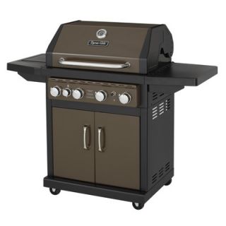 Burner Gas Grill with Side Burner and Electric Pulse Ignition by