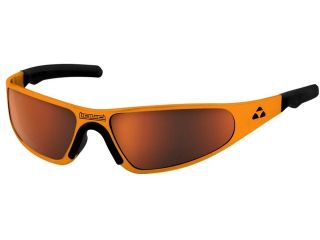 Liquid Eyewear Player ORANGE / RED MIRROR Lens Hingeless Aluminum Sunglasses