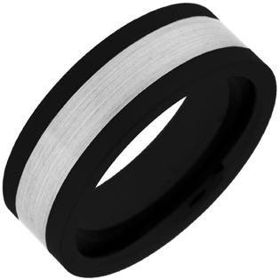 Black Ceramic Steel Ring   Jewelry   Rings