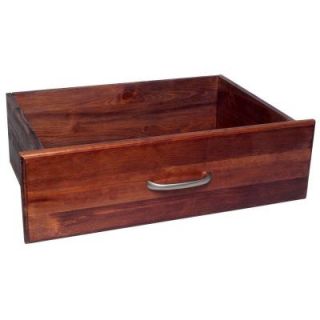 John Louis Home 8 in. x 16 in. Deep Deluxe Tower Drawer Red Mahogany JLH 806