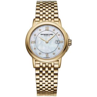 Raymond Weil Womens 5966 P 00995 Goldtone Mother of Pearl Dial